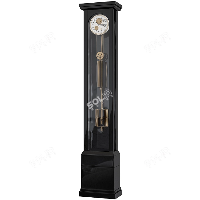 Elegant Hermle 01212 Floor Clock 3D model image 6