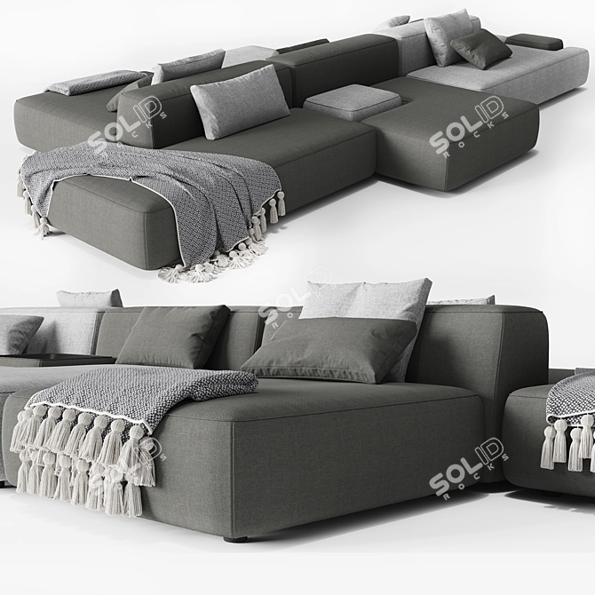 Luxury Italian Cloud Sofa by LEMA 3D model image 2
