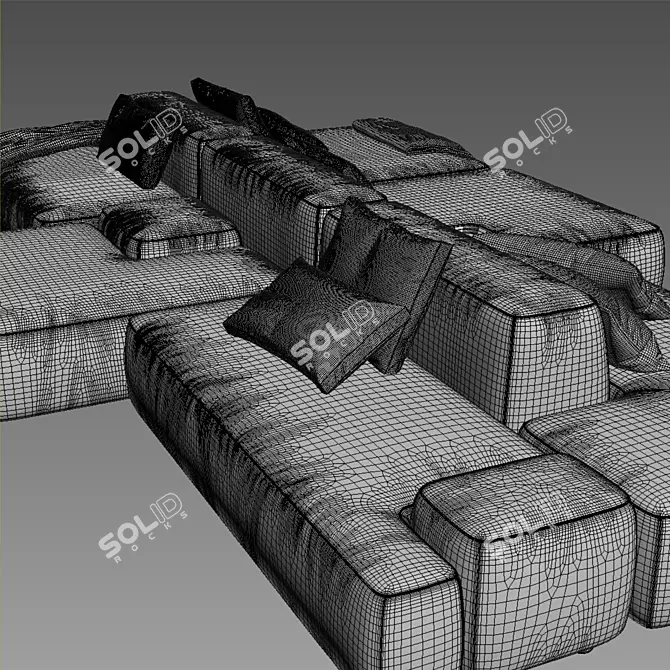 Luxury Italian Cloud Sofa by LEMA 3D model image 4