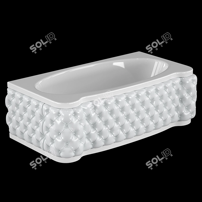 Gruppo Treesse New Classic Young Bathtub 3D model image 2