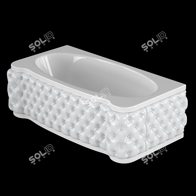 Gruppo Treesse New Classic Young Bathtub 3D model image 3