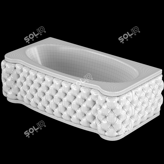 Gruppo Treesse New Classic Young Bathtub 3D model image 7