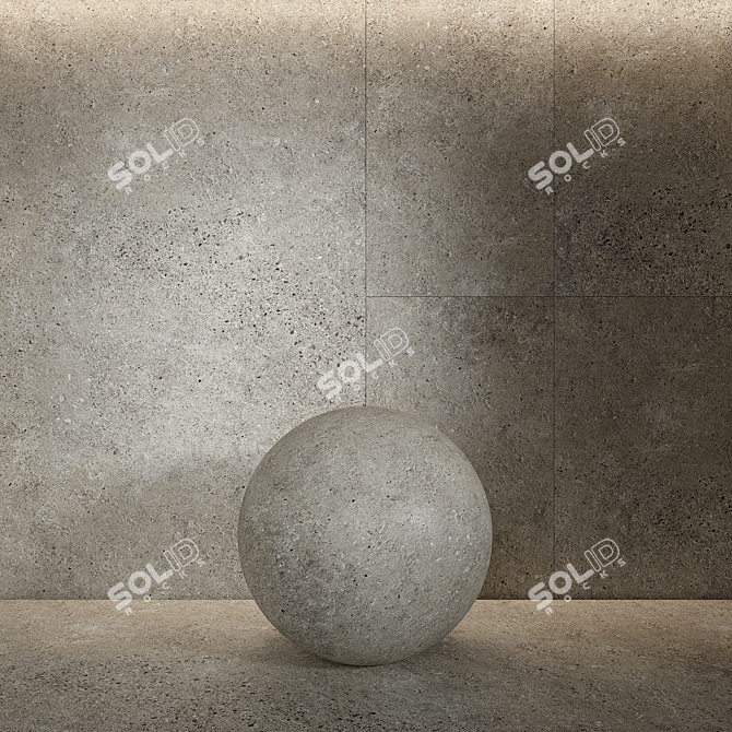 Seamless Porcelain Tile 3D model image 1