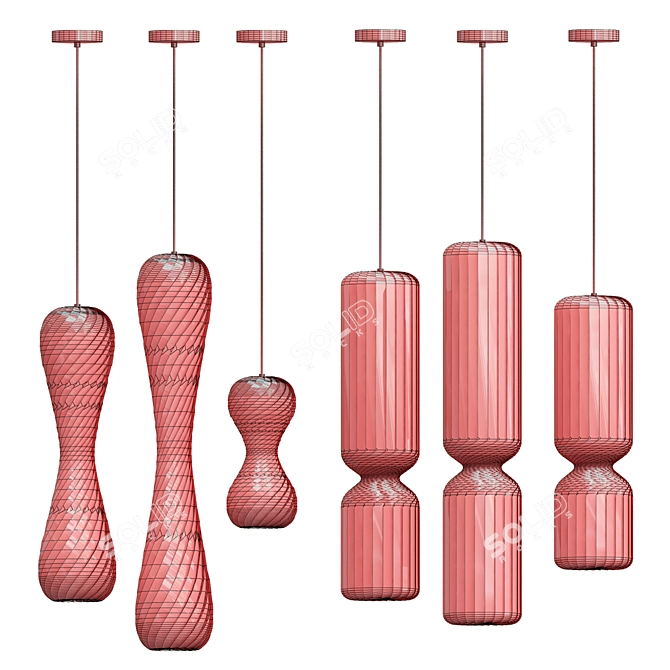 Contemporary TR Pendant by Tom Rossau 3D model image 2