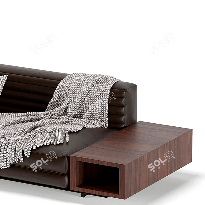 Sleek Minotti Roger Sofa 3D model image 5