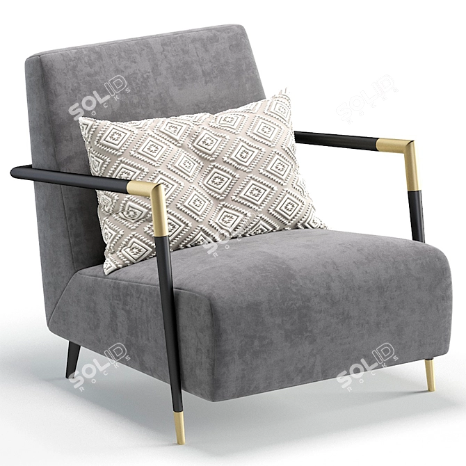 Sophisticated Armchair for any Interior 3D model image 3