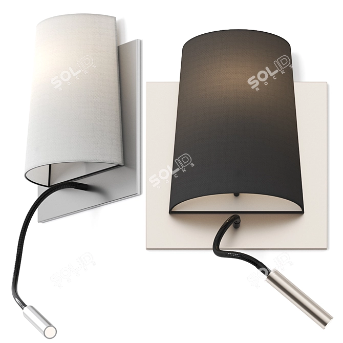 Alma Light Hotel Reading Wall Lamp 3D model image 2