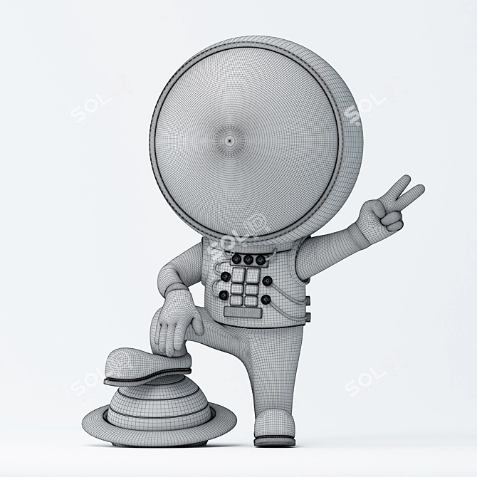 Interstellar Explorer: Astronaut 3D model image 2