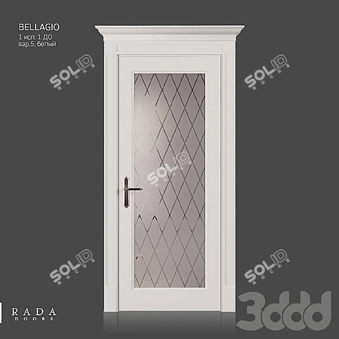 Bellagio 1 DO by Rada Doors: Classic Elegance 3D model image 1