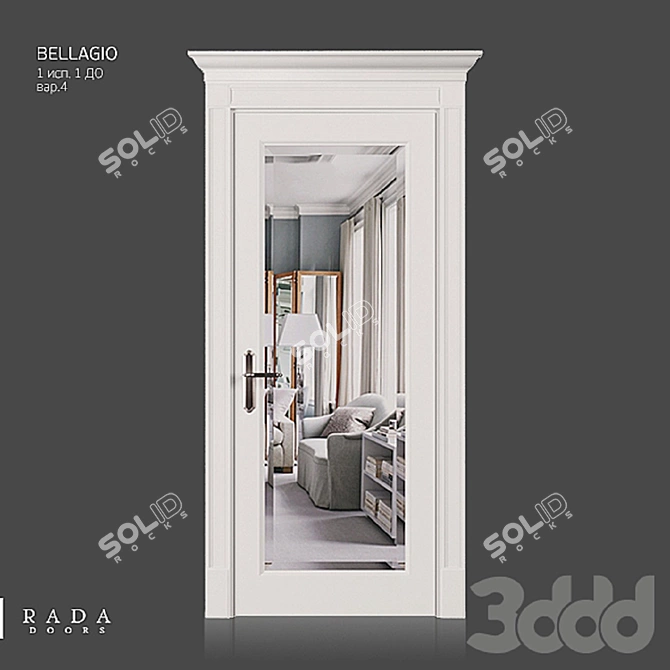 Bellagio 1 DO by Rada Doors: Classic Elegance 3D model image 4