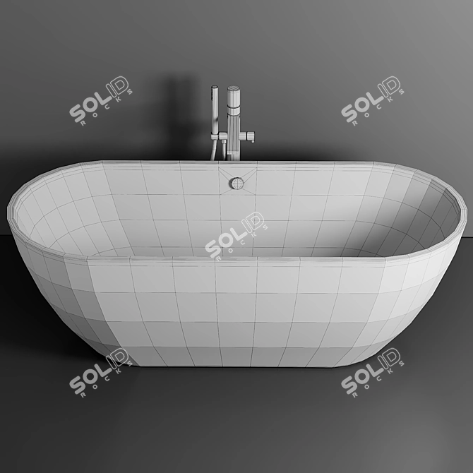 Estet Miami FR-00006013 180x80: Luxury Stone Bath 3D model image 3