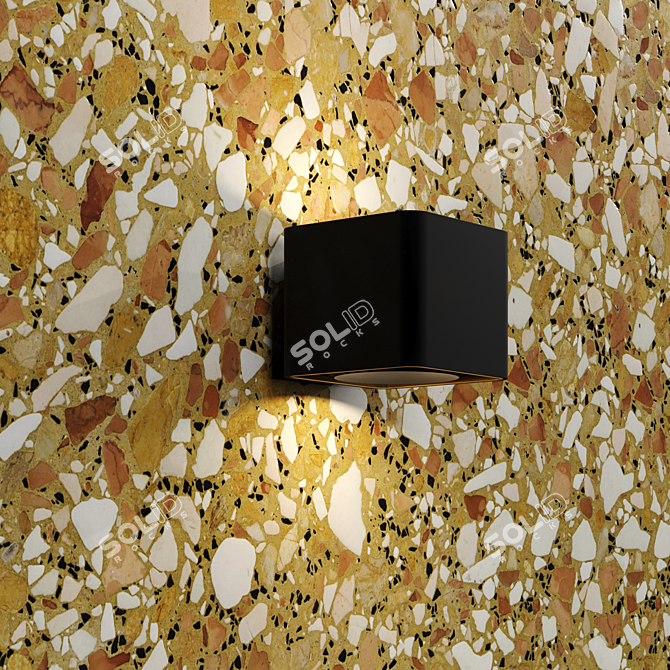 Elegant PBR Terrazzo Marble: HD Textures 3D model image 2