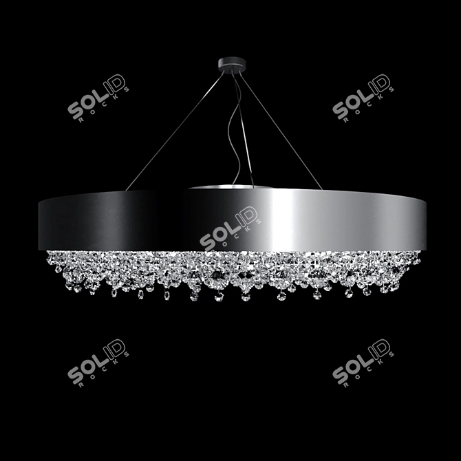 MASIERO Olà S6 Art Deco Chandelier 3D model image 2