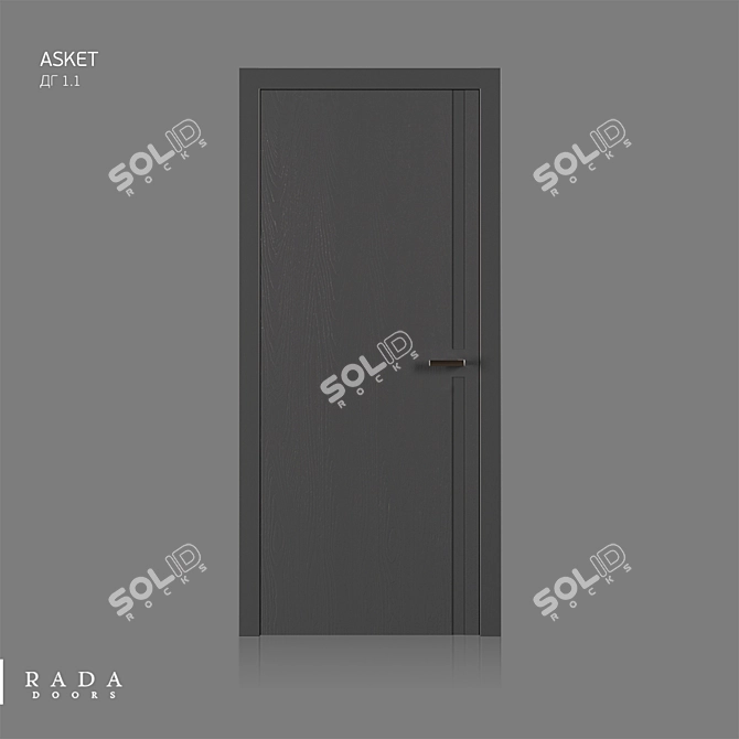 Asket Color: Stylish and Versatile Doors 3D model image 1