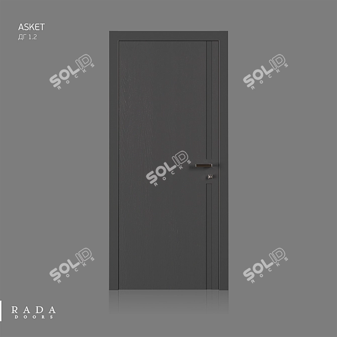 Asket Color: Stylish and Versatile Doors 3D model image 2