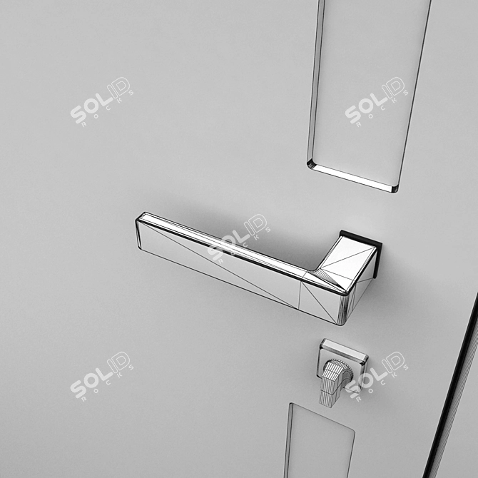 Asket Color: Stylish and Versatile Doors 3D model image 4