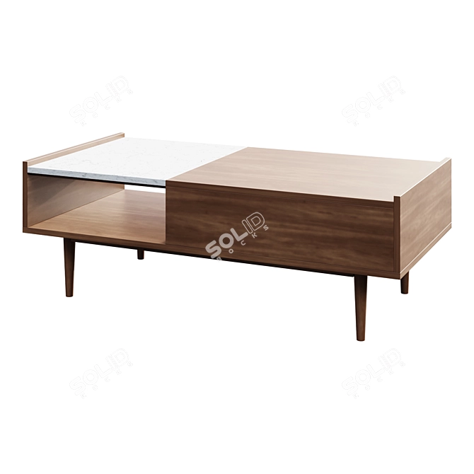 Modern Chic Coffee Table 3D model image 1