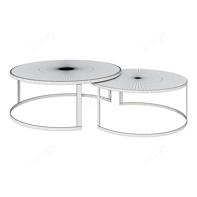 Elegant Eclipse Coffee Table 3D model image 2