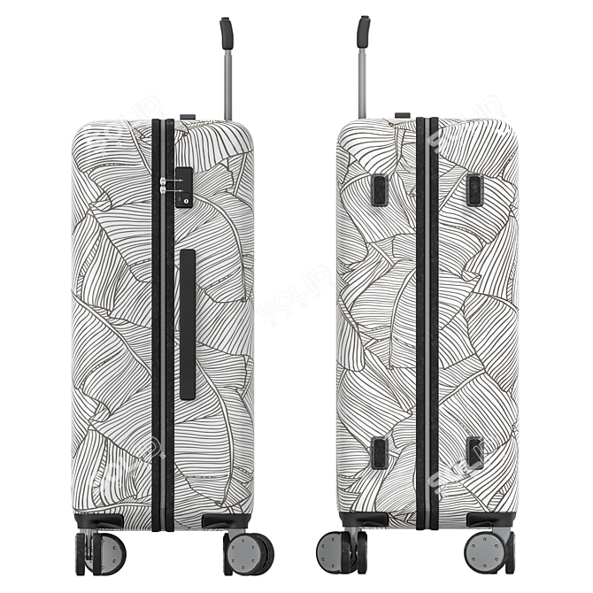 Xiaomi RUNMI 90 Points White: Versatile Travel Suitcase 3D model image 3