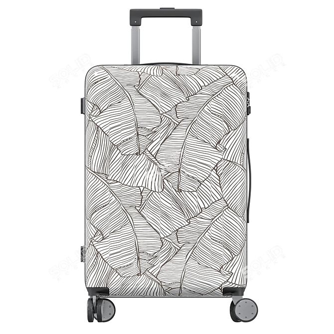 Xiaomi RUNMI 90 Points White: Versatile Travel Suitcase 3D model image 4