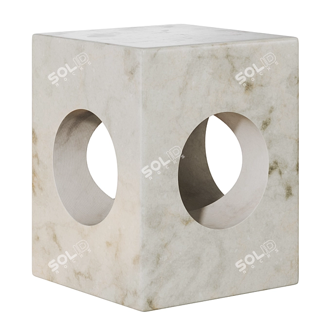 Title: Meteo Marble Coffee Table by Corner Design 3D model image 4