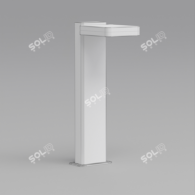 Outdoor LED Bollard Light 3D model image 2