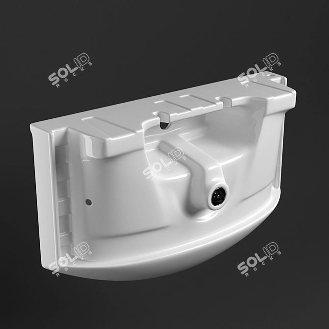 Sanita Luxe Best 65: Stylish Washbasin with Corona Render - Easy Download 3D model image 2