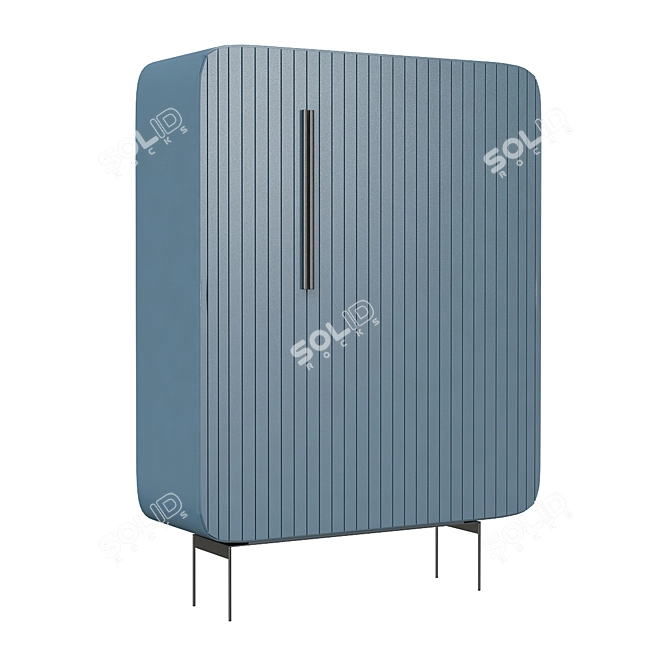 Modern Scandinavian Oba Cabinet 3D model image 1