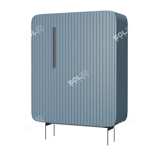 Modern Scandinavian Oba Cabinet 3D model image 2