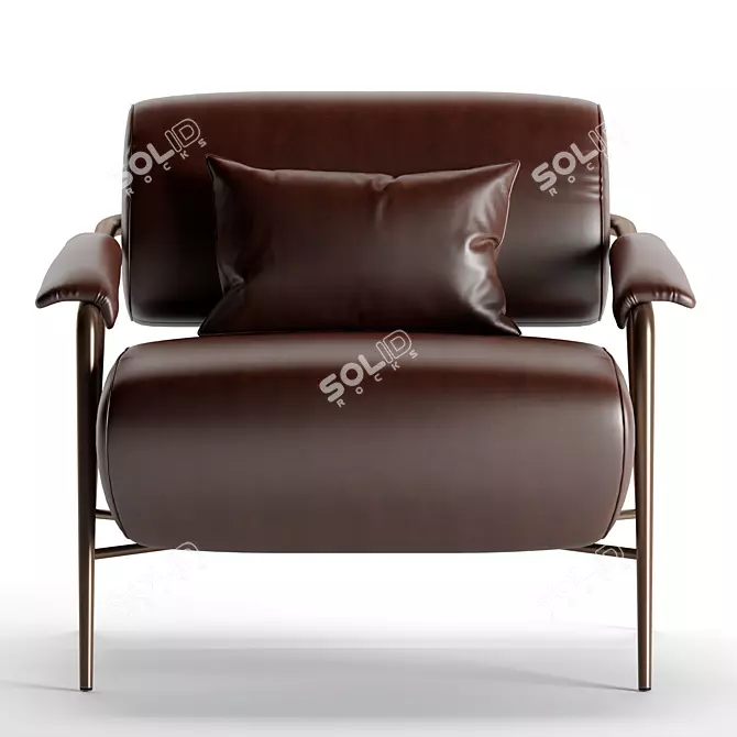 POTOCCO STAY Armchair - Modern Comfort 3D model image 3