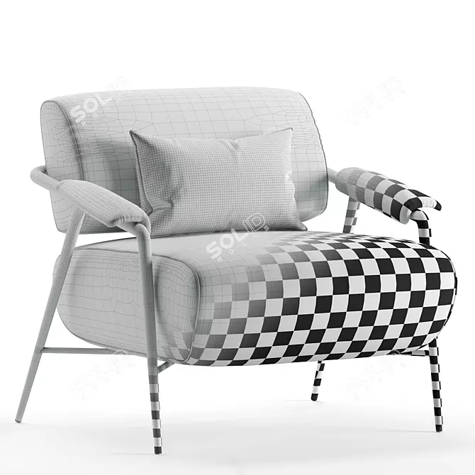 POTOCCO STAY Armchair - Modern Comfort 3D model image 6