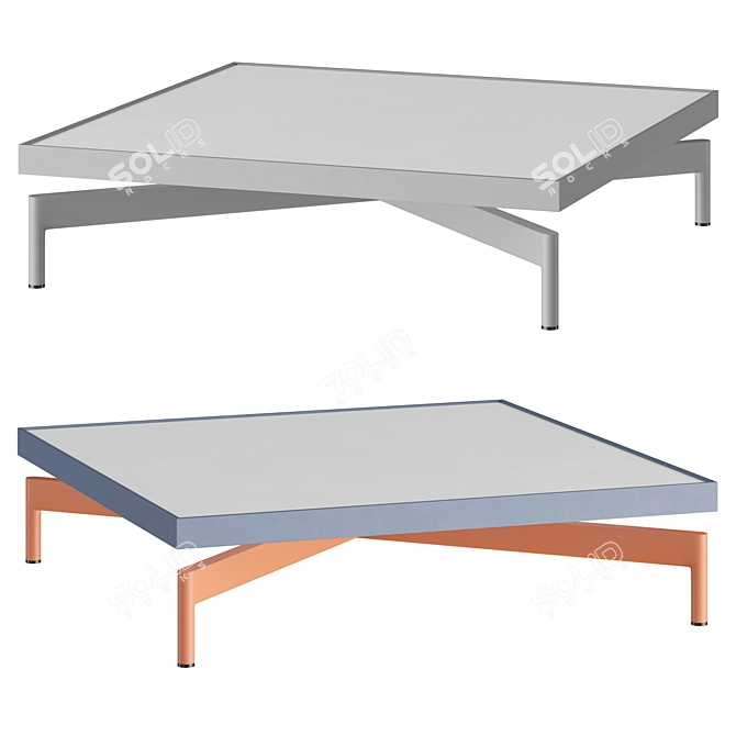 Gandiablasco Onde | Versatile Outdoor/Indoor Table 3D model image 5