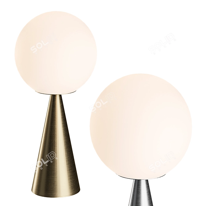 Elegant BILIA Table Lamp: Soft Illumination & Dazzling Design 3D model image 1