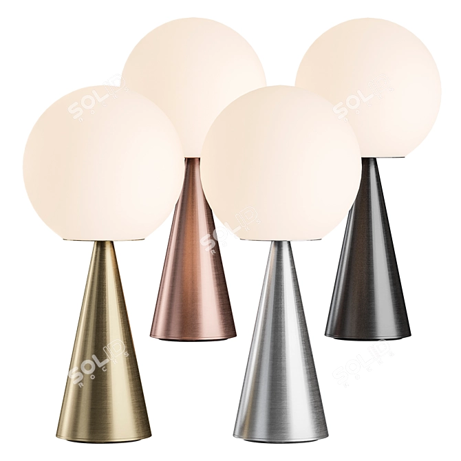 Elegant BILIA Table Lamp: Soft Illumination & Dazzling Design 3D model image 3