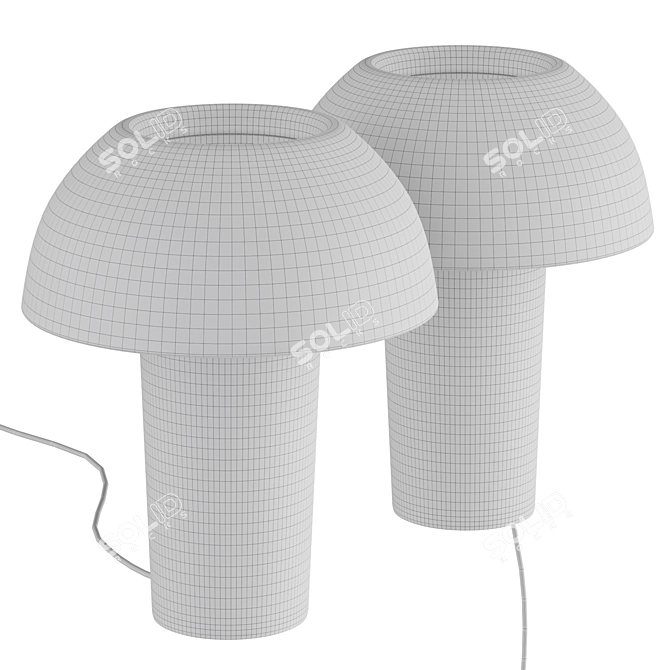 Colette Sculptural Table Lamp 3D model image 6