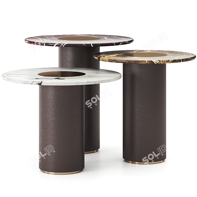 Satellite Side Table by Herve Langlais: Elegant Design 3D model image 1