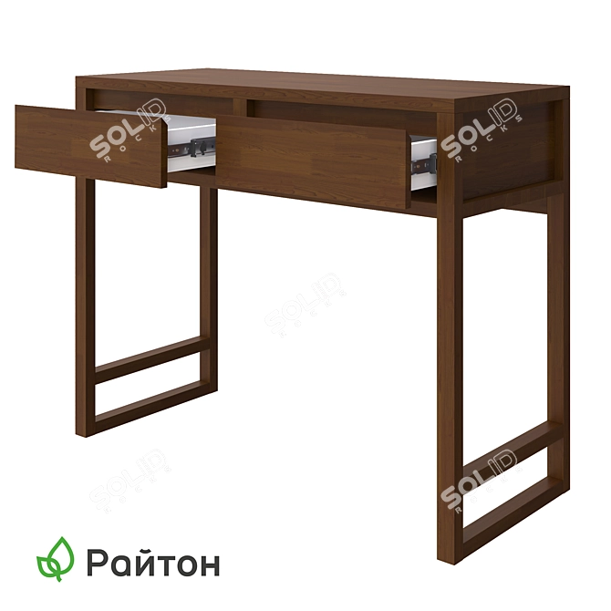 Modern Compact Vanity Dressing Table 3D model image 3