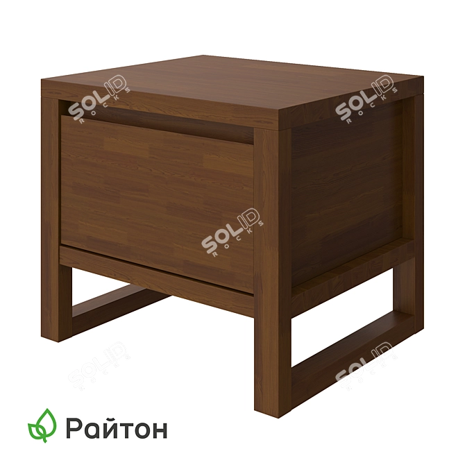 Modern Canadian Nightstand with Drawer 3D model image 1