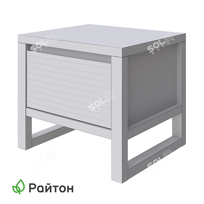 Modern Canadian Nightstand with Drawer 3D model image 3