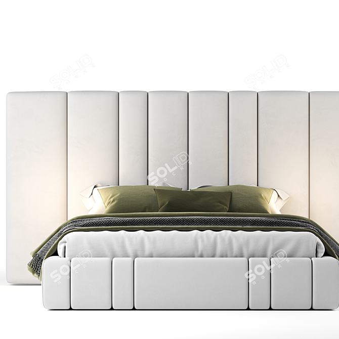 Contemporary Vibieffe Italo Bed 3D model image 2