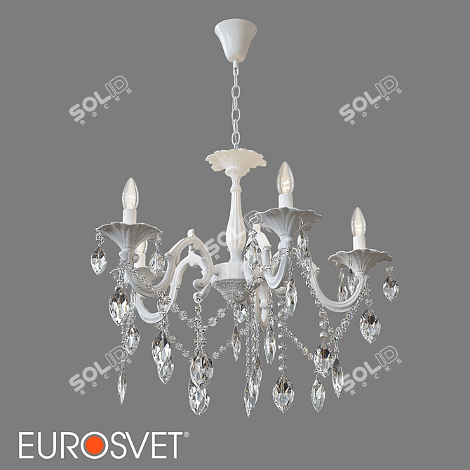 Elegant OM Classic Pendant Chandelier 3D model image 1