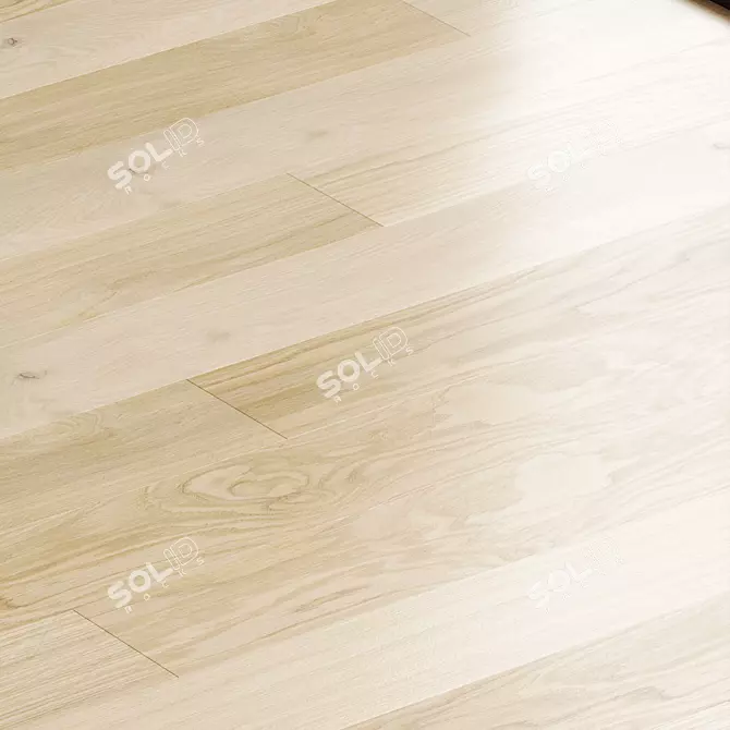 Premium Oak Parquet Board 3D model image 2