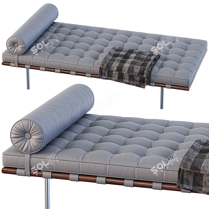 Modern Barcelona DayBed: Stylish and Versatile 3D model image 5