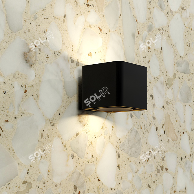 Luxury Terrazzo Marble: PBR Seamless Material 3D model image 2