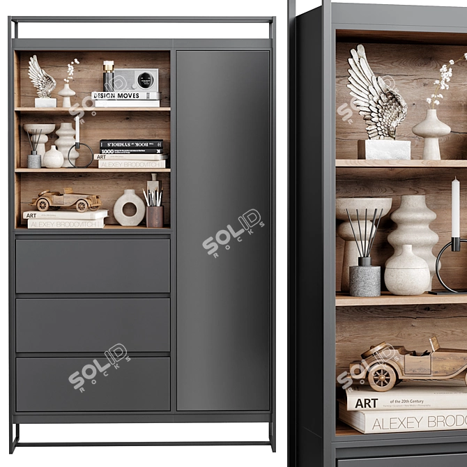 Modern Wardrobe & Display Cabinets 3D model image 3