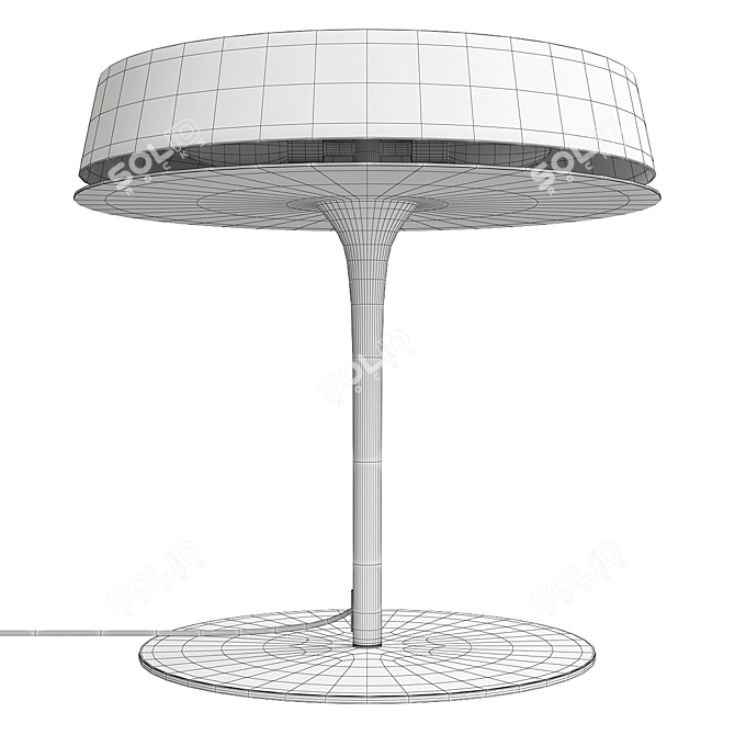 Vanlux Olsen T Black Shiny - Sleek Table Lamp 3D model image 2