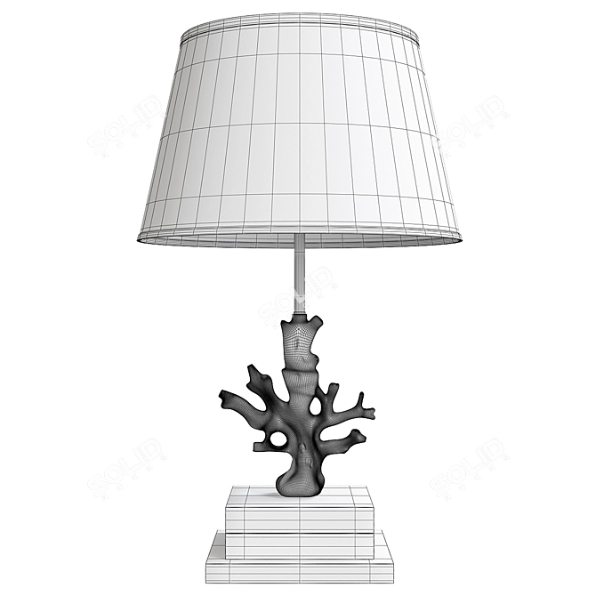 Delight Brass Table Lamp - Timeless Elegance 3D model image 2