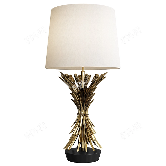 Elegant Bonheur Table Lamp 3D model image 1