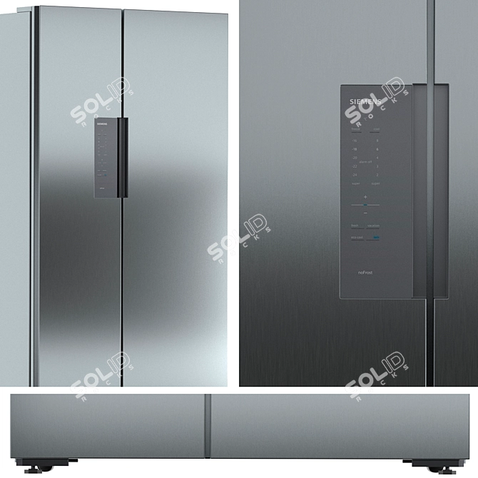 Siemens Refrigerator Set: 3 Appliances 3D model image 2