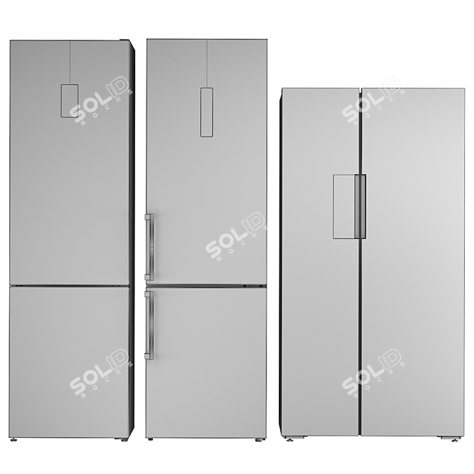 Siemens Refrigerator Set: 3 Appliances 3D model image 6